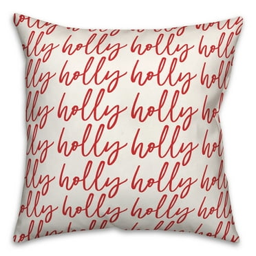 Creative Products Holly Jolly 16 x 16 Spun Poly Pillow