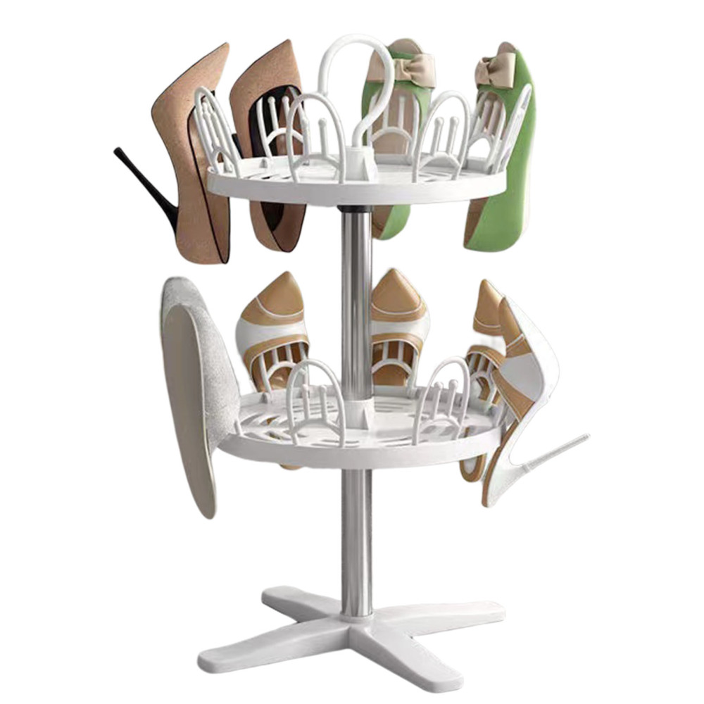 Shoe Rack Revolving Space Saving Multifunctional Shoes Drying Rack for