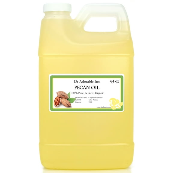 Dr Adorable - 64 oz - Pecan Oil - 100% Pure Natural Premium Organic Cold Pressed