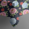 thumbnail image 5 of Pioneer Flower Floral Print Pattern Square Tablecloth, Waterproof Wipeable Spillproof Washable Table Cover for Home Kitchen Party Decor, 52"x52", 5 of 6