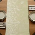 thumbnail image 5 of Table Runners 70 Inches Long Dress Scarves, Brown Wildflowers Farmhouse Coffee/Dining/Kitchen Table Decor, Holiday Table Runner, Modern Floral Butterfly Plant 13x70 Inch, 5 of 9