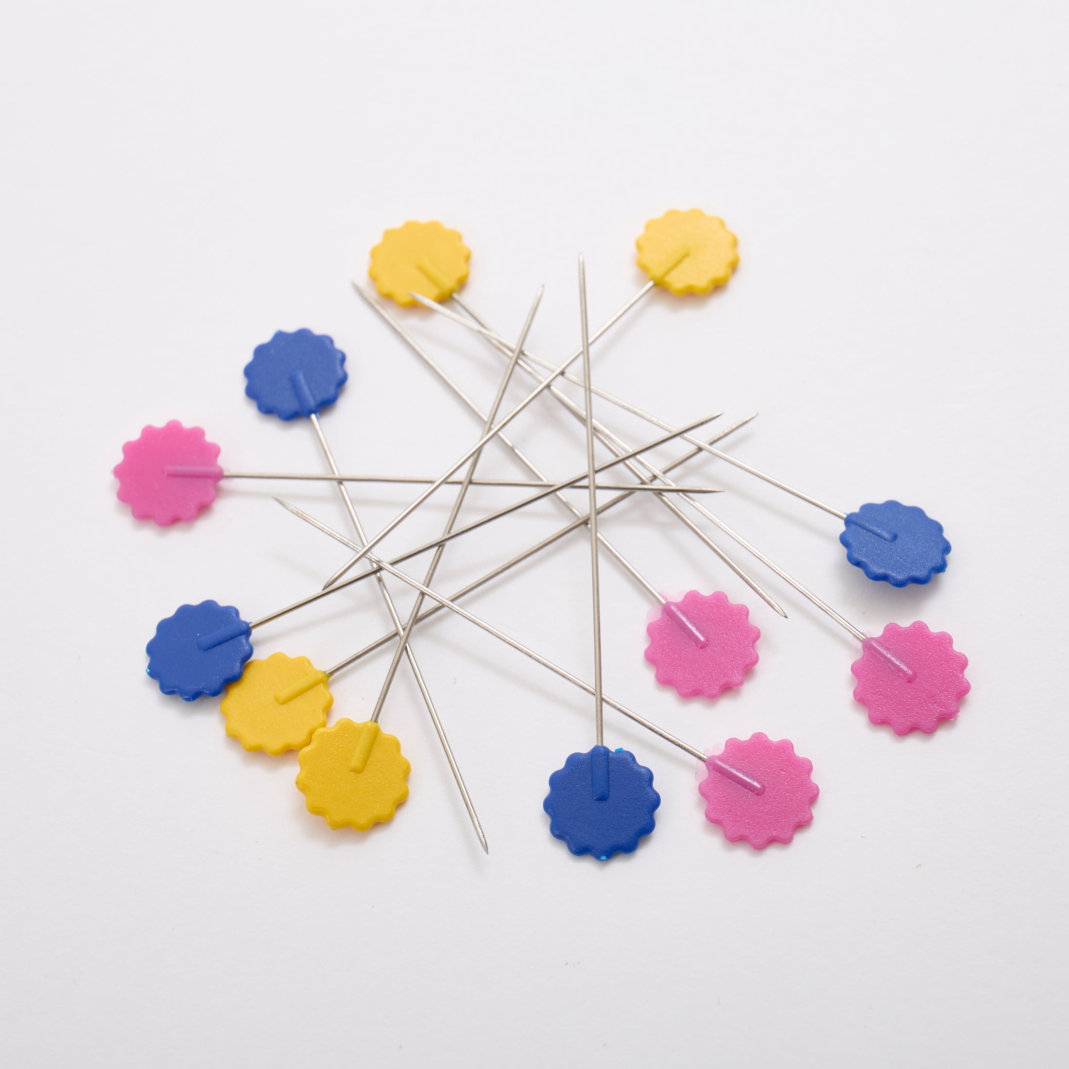 Hello Hobby Flat Flower Sewing Pins - 100 Count
