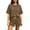 Outfits Sets - Khaki, variant on Maqroz Womens Plus Size Two Piece Lounge Sets Short Sleeve Crewneck Pullover T-Shirts Elastic Waist Shorts Casual Matching Outfits Breathable Sweatsuits Flowy Clothes