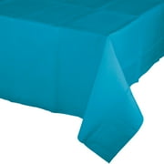 Pack of 6 Turquoise Blue Disposable Banquet Party Table Covers 9'