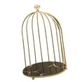 thumbnail image 1 of Perfume Rack Makeup Jewelry Display Shelf perfume display Creams Tray Black gold 1 Tier, 1 of 9