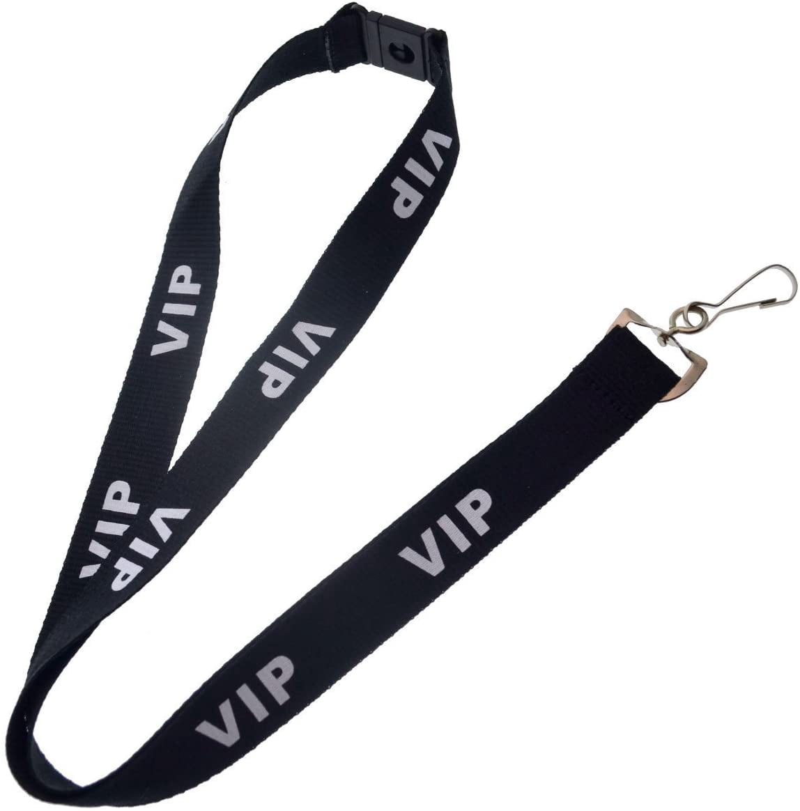 10 Pack - Premium 4X6 Badge Holder with Lanyard - Heavy Duty Extra Large Badge & Credential Holders with VIP Lanyards - for Special Events and 4 x 6 Tickets by Specialist ID (Black VIP)