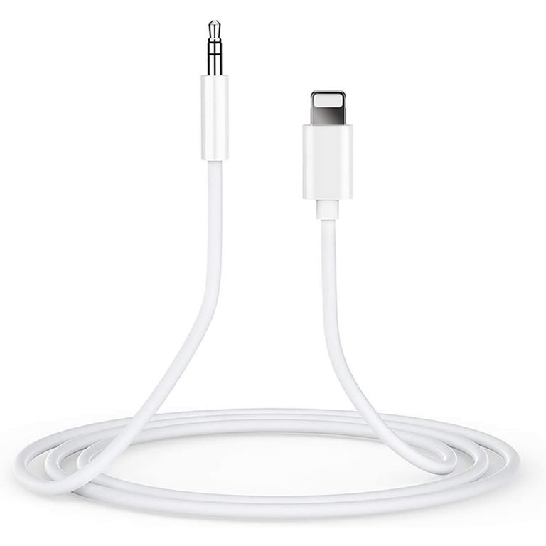 Aux Cord for iPhone 3.3FT Lightning to 3.5mm Aux Cable for Car Compatible with iPhone 13 12 11 XS XR X 8 7 6 iPad iPod for Car Home Stereo Headphone