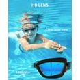 thumbnail image 4 of Kids Swim Goggles, Swimming Goggles for Kids with Nose Clip, Earplugs, Nose Bridge for Age 3-15(Blue & Purple), 4 of 6