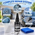 Glass Car Chip Windshield Chip Repair Kit, 30ml Clear Resin Automotive Glass Repair ...