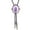 Purple, variant on Antique Oval Stone Jewelry Bolo Tie Western Vintage Faux Rope Necktie