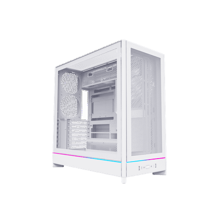 MONTECH HS01, ATX Mid-Tower PC Case, Gaming PC, High-Airflow, Reversible Layout, Mesh Front Panel, Sink-in Design, Toolless Panels, White
