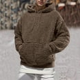 thumbnail image 2 of Rggeeun Mens Hoodies Pullover Men Fall Winter Hoodie Solid Color Long Sleeve Pullovers Coat Loose Sweatshirts, 2 of 7
