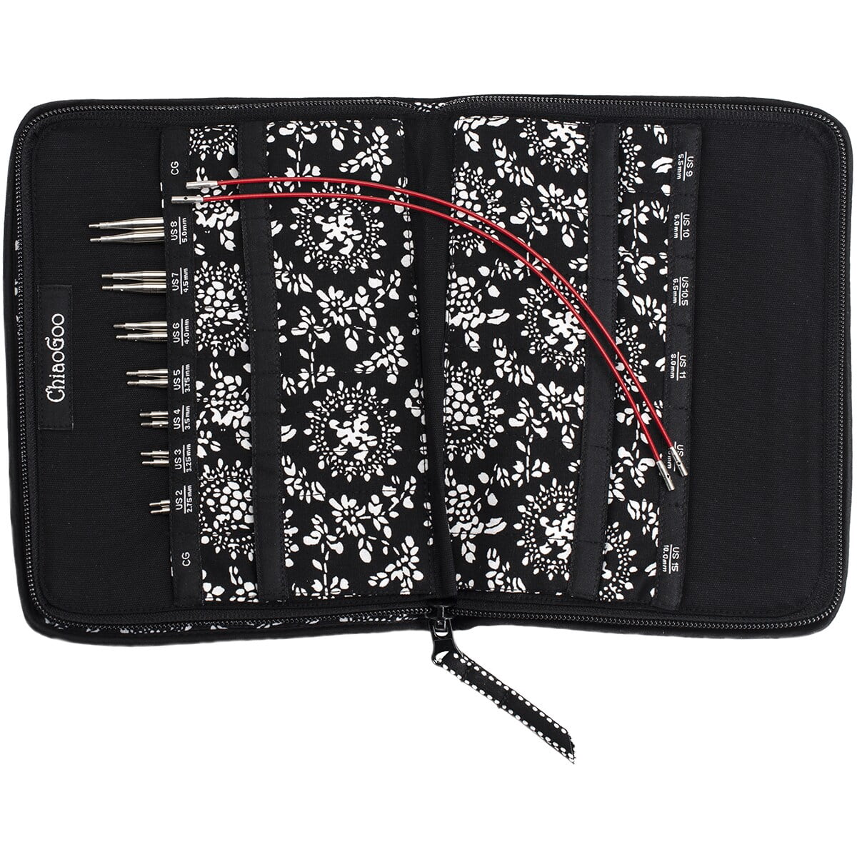 ChiaoGoo TWIST Red Lace Intchg Knitting Needle 4" Tip Set-Small