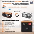 thumbnail image 5 of Cloudenergy LiFePO4 Deep Cycle Battery 12V 150Ah with Built-in 100A BMS, Perfect for RV, Solar, Marine, Perfect replace Most of Backup Power and Off Grid Applications, 5 of 7