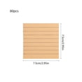 thumbnail image 4 of Sticky Notes Set 80 Sheets | Self-Adhesive, Removable, Writable Colorful Sticky Pads | Transparent, Tearable, Water-Resistant Note Tabs for Office, Home | 2.95x2.95 in, White/Brown | Organizers, 4 of 7