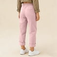 thumbnail image 6 of Kids Linen C𝐚pri Pants 2026 Summer Trendy Cropped Trouser Beach Casual Fashion Capris Clothes Straight Leg Loose Sweatpant, 6 of 7