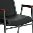 thumbnail image 5 of BizChair 4 Pack Heavy Duty Black Vinyl Stack Chair with Arms, 5 of 14