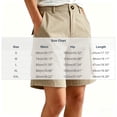 thumbnail image 3 of jjayotai Bermuda Shorts for Women High Waisted Cargo Shorts Knee Length Wide Leg Shorts Summer Casual Hiking Shorts with Pockets, 3 of 6