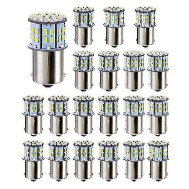 20x Led Light Bulbs For Super Bright 3014 50-smd White 1156 1141 1003 Ba15s Bulbs For Trailer Marin m&y