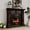 Cherry, variant on BOSHIRO Electric Fireplace with Mantel, 48 Inch Fireplace Tv Stand with Birdcage Fireplace Heater for Bedroom, Entryway Decor
