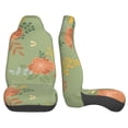 thumbnail image 4 of Vintage Green Floral Background Car Front Seat Covers Protectors , Green Automotive Seat Covers for Cars Trucks Suv, 4 of 8