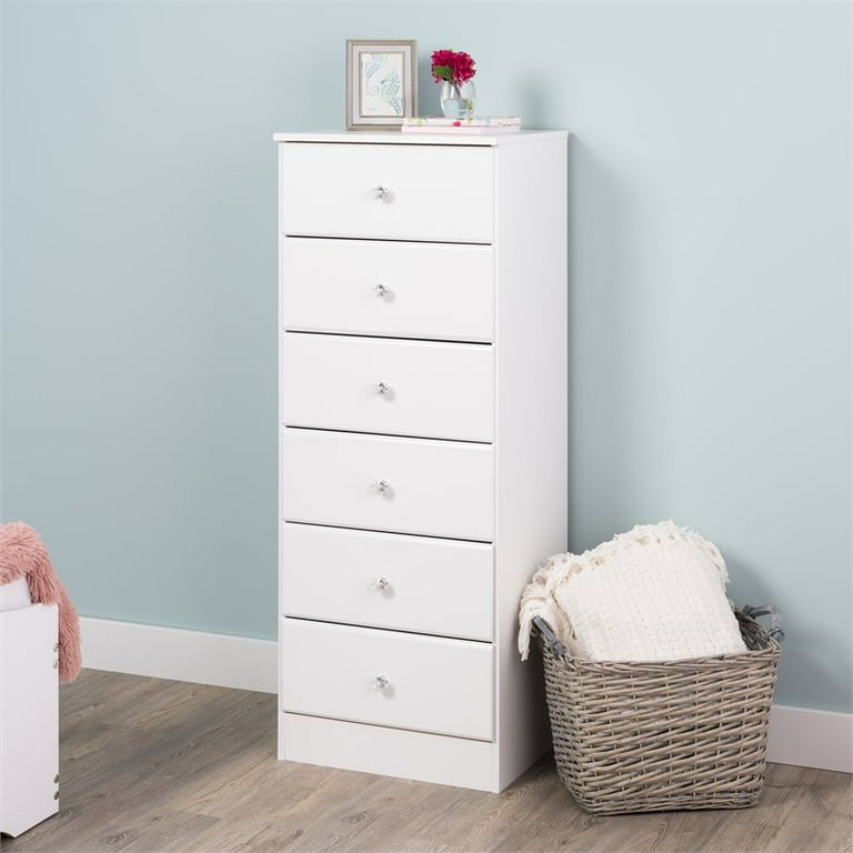 Tall set of white drawers online