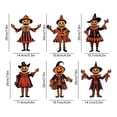 thumbnail image 3 of Vintage Halloween Party Decoration Halloween Wood Sign intage Halloween Wall Door Hanging Decoration for Window Fireplace Mantel 6pcs, 3 of 6