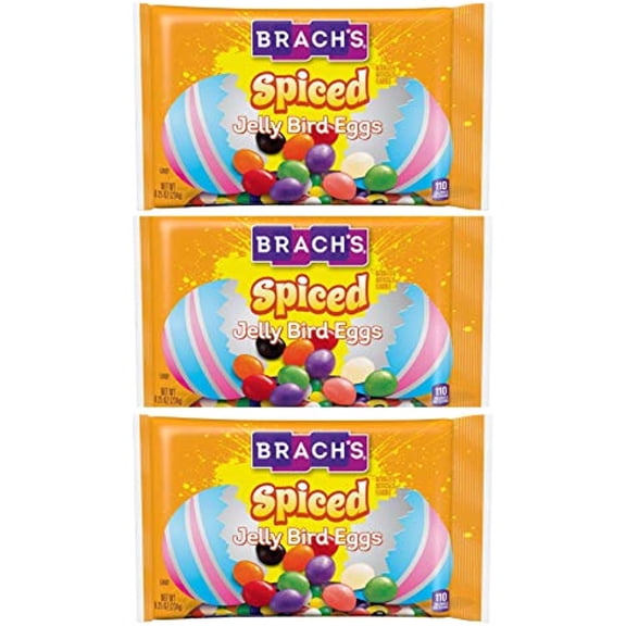 Brachs Spiced Jelly Bird Eggs - Pack Of 3 - 7 Oz Each Bag - Easter Candy