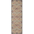 thumbnail image 2 of SAFAVIEH Bellagio Pinwheel Geometric Floral Wool Runner Rug, Light Gray/Black, 2'3" x 7', 2 of 8