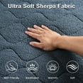 thumbnail image 2 of Dhole Cotton Blend Heated Mattress Pad Secure Comfort Technology - Luxury Quilted Electric Mattress Pad with Deep Pocket - 6-Setting Heat Controllers, Full - 54"x75" , Gray, 2 of 6