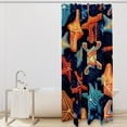 thumbnail image 2 of Starfish Waterproof Bathroom Curtains Set with Hooks - Printed Shower Curtain for Bathroom Decoration, 2 of 5