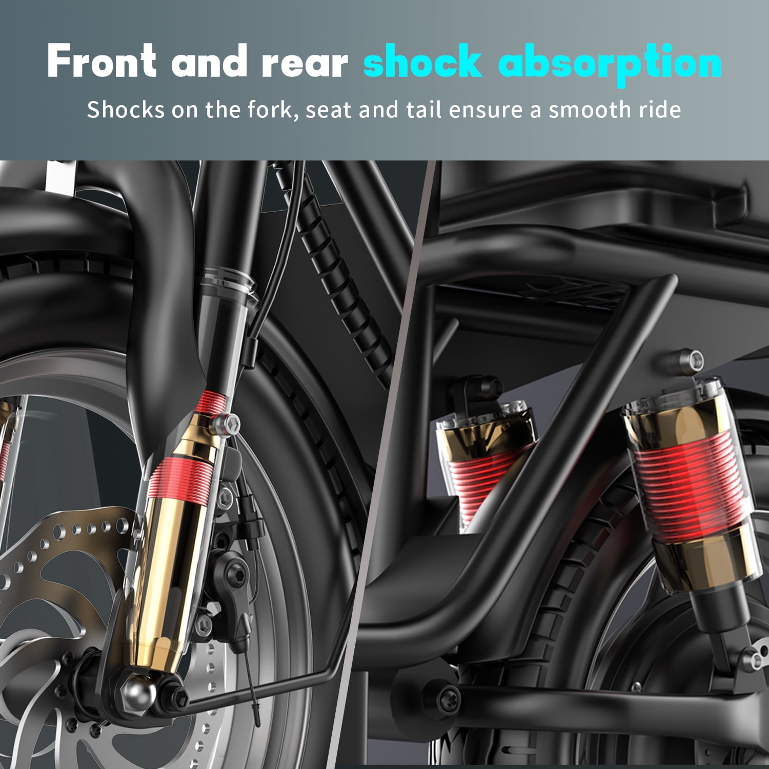 AZHAR Electric Scooter with Seat, 1200W Motor, Up to 25 MPH and 45 Miles Range, 48V 15AH Battery