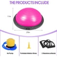 thumbnail image 4 of Half Balance Ball Trainer with Resistance Bands, Pink, Exercise Ball for Yoga and Stability Training, 4 of 6