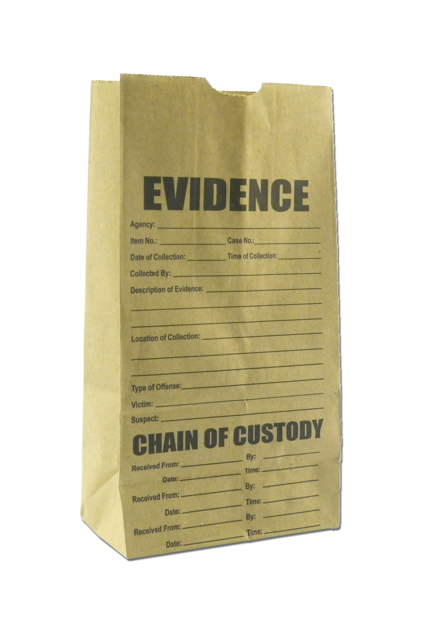 Evidence Bags Paper and Plastic Sample Pack 