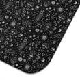 thumbnail image 3 of Black White Halloween Symbol Pattern Dish Drying Mat for Kitchen 1 Pack, Ultra Absorbent Microfiber Dishes Drainer Mats,18"x24", 3 of 4