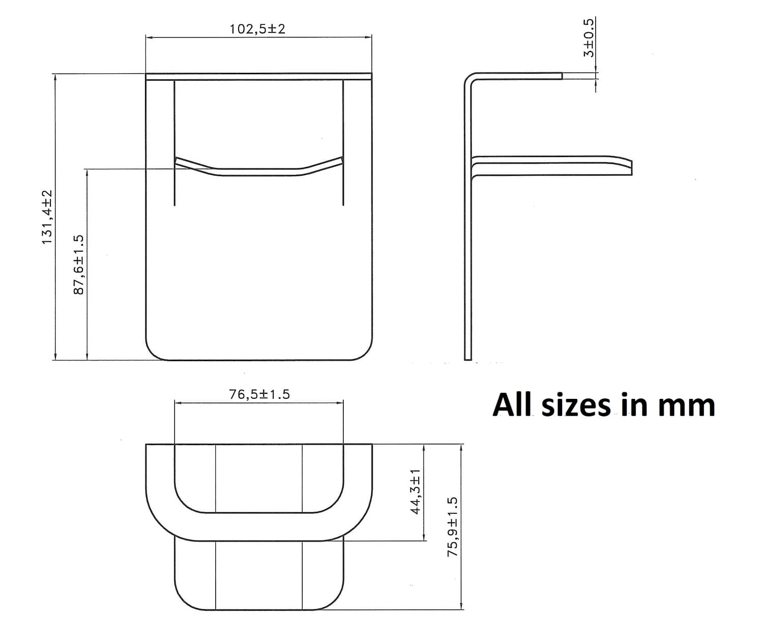 (10 Pack) Steel Corner Protector w/ Chain Slot
