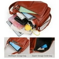 thumbnail image 6 of VibHome Shoulder Bags for Women Zipper Crossbody Bag With Wide Shoulder Strap Phone Wallet Shoulder Purse Multiple Zipper Pockets, 6 of 7