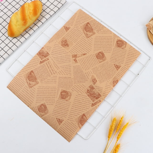 50 Hojas de Papel Encerado para Envolver Alimentos | Envoltorios Resistentes Al Aceite y a La Grasa de 21,3 X 24,8 Cm | Ideales para Pasteles, Sándwiches y Hamburguesas | Papel de Horno Desechable pa