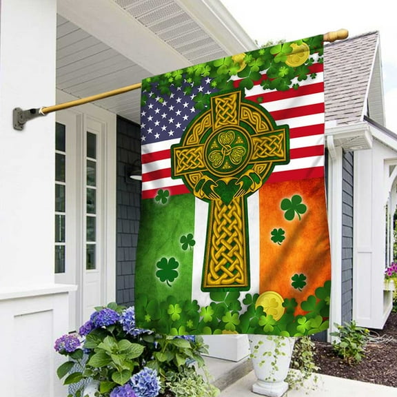 FLAGWIX St Patrick's Day Flag - Irish Flag My Nation My Heritage DBD3149F - House Flag (29.5" x 39.5")