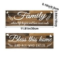 thumbnail image 3 of JGJJUGN Wooden Wall Decorations for Home - Rustic Farmhouse Signs, Kitchen & Living Room Decor, 2-Pack, Brown & Gray, 11.81x3.94, Warm Space Creater, 3 of 6