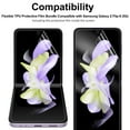 thumbnail image 6 of Elegant Choise Screen Protector Hydrogel Full Cover Film for Samsung Galaxy Z Flip 4, Clear, 6 of 9