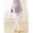 thumbnail image 6 of GYRATEDREAM Girls Ballet Dance Skirt Kids Side Slit Flowy Ballet Wrap Skirts Dancewear Ballerina Dance Clothes for 7-9Y Purple, 6 of 9