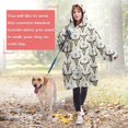 thumbnail image 4 of Beige Buffalo Skull Arrow Pattern Wearable Oversized Blanket,Wearable Blanket Hoodie for Adults,Cozy Hooded Blankets with Super Pockets,Super Warm Fuzzy Pullover for Women & Men, 4 of 6