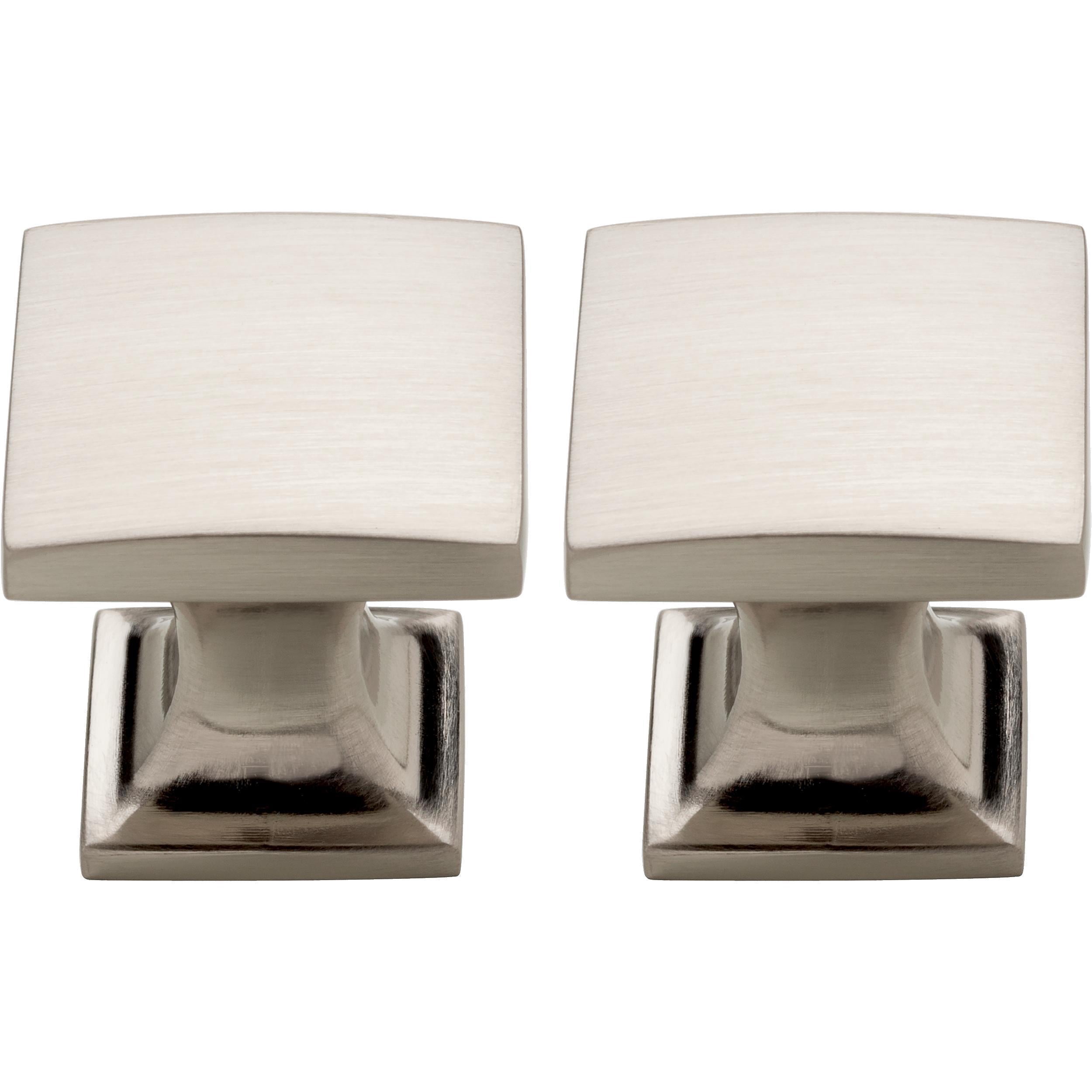 Mainstays Lombard 1 in. (25 mm) Satin Nickel Cabinet Knob (2-Pack)