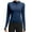 Blue, variant on Women's Athletic Zip-Up Yoga Jacket Long Sleeve Slim-Fit Workout Coat Tummy Control Activewear for Running, Gym Sessions & Outdoor Fitness