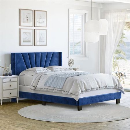 UPC: 0666015535106 | Boyd Sleep VLBU959EK Vivienne Upholstered Platform Bed