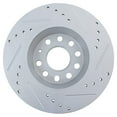 thumbnail image 3 of TRQ Rear Performance Brake Rotor Drilled Slotted Pair Set for A3 / A3 Quattro / CC / Eos / GTI / Jetta / Passat / Tiguan, 3 of 5