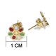 thumbnail image 5 of Pendiente Colgante de Cristales para Chica Mujeres Joya de Dorado Soledad Pendientes Collar Oro, 5 of 6