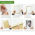 thumbnail image 3 of AJZIOJIRO 10x10 Picture Frames Square Pictures Frame Wooden Art Photo Frame 2IN1 Can Be Placed or Wall Hung Solid Wood Pictures Frame With Mats (Wood), 3 of 8
