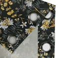 thumbnail image 4 of Ambesonne Floral Grommet Curtain, Summer Meadow Flower Botany, 50"x84", Mustard Grey and Black, 4 of 5